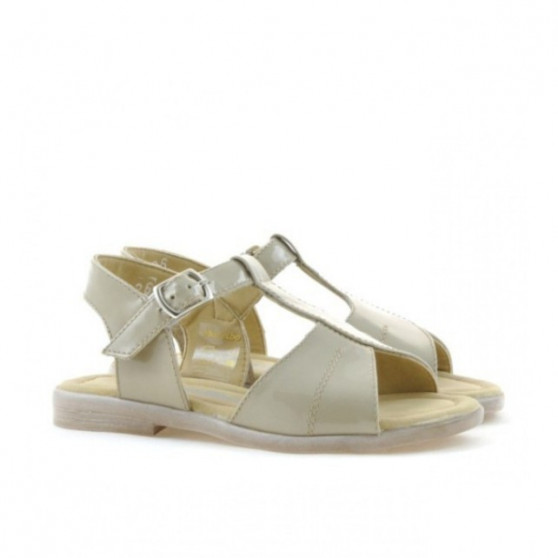 Småbørnssandaler 40c lak beige