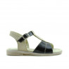 Småbørnssandaler 40c lak beige+sort