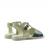 Småbørnssandaler 40c lak beige+sort