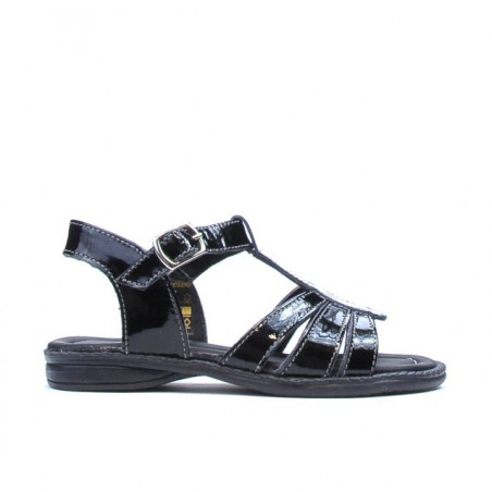 Småbørnssandaler 53c sort lak