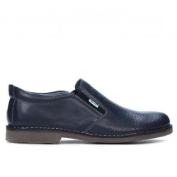 Herresko casual 7200p indigo perforeret