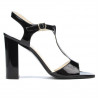 Damesandaler 1258 sort lak