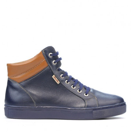 Herre støvler 4103 indigo+brun
