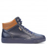 Herre støvler 4103 indigo+brun