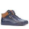 Herre støvler 4103 indigo+brun