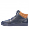 Herre støvler 4103 indigo+brun