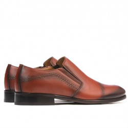 Elegante herresko 877 i cognac