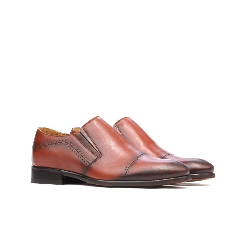 Elegante herresko 877 i cognac