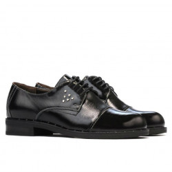 Dame casual sko 696 sort lak