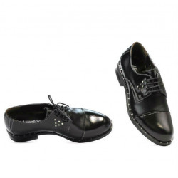 Dame casual sko 696 sort lak