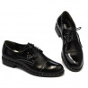 Dame casual sko 696 sort lak
