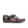 Småbørnssko 62c lak bordeaux+sort