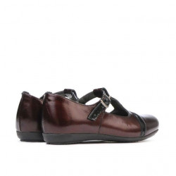 Småbørnssko 62c lak bordeaux+sort