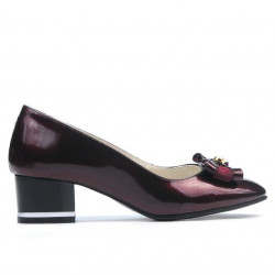 Elegante damesko 1270 lakse bordeaux
