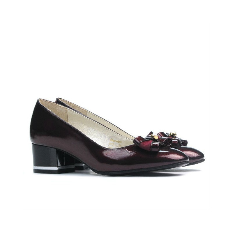 Elegante damesko 1270 lakse bordeaux