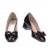 Elegante damesko 1270 lak bordeaux satin