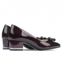 Elegante damesko 1270 lak bordeaux satin