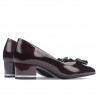 Elegante damesko 1270 lak bordeaux satin