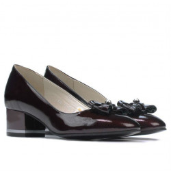 Elegante damesko 1270 lak bordeaux satin