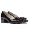 Elegante damesko 1270 lak bordeaux satin
