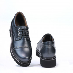 Dame casual sko 6009 antracit perlemor