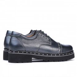 Dame casual sko 6009 antracit perlemor