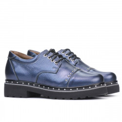 Dame casual sko 6009 indigo perlemor
