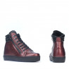 Støvler 3339 bordeaux perlemor