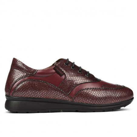 Dame sneakers/casual sko 6005 bordeaux kombineret