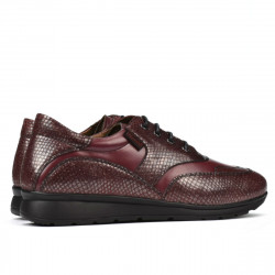 Dame sneakers/casual sko 6005 bordeaux kombineret