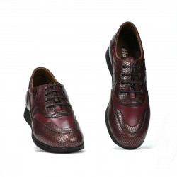 Dame sneakers/casual sko 6005 bordeaux kombineret