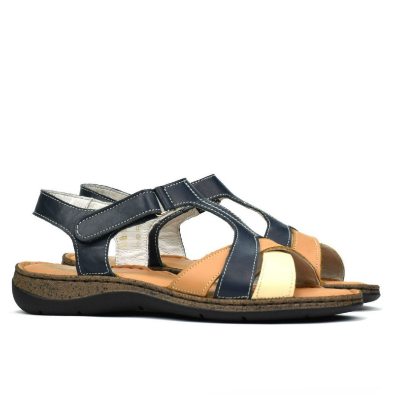Damesandaler 5046 indigo kombineret