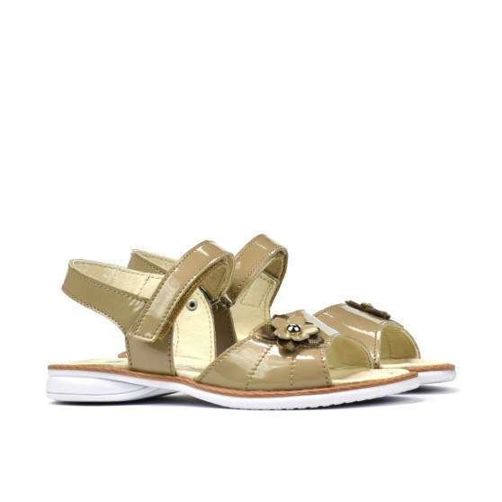 Småbørnssandaler 55c lak beige