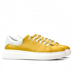 Damesneakers 6008 gul kombineret