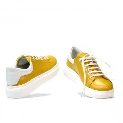 Damesneakers 6008 gul kombineret