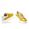Damesneakers 6008 gul kombineret