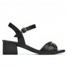 Damesandaler 5066 sort perlemor