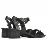 Damesandaler 5066 sort perlemor