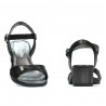 Damesandaler 5066 sort perlemor
