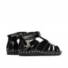 Småbørns sandaler 66c sort lak