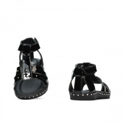 Småbørns sandaler 66c sort lak