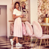 Damesneakers/casual 6010 hvid perlemor kombineret