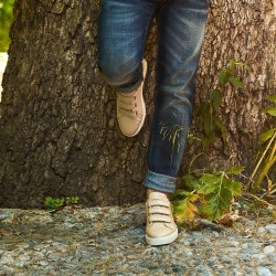 Herresportssko 893sc beige velcro