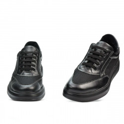 Herresko casual/sport 906 sort kombineret