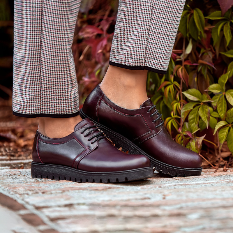 Dame casual sko 6007 bordeaux