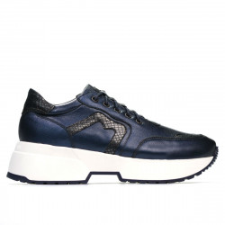 Damesportssko 6019 indigo perlemønskombination