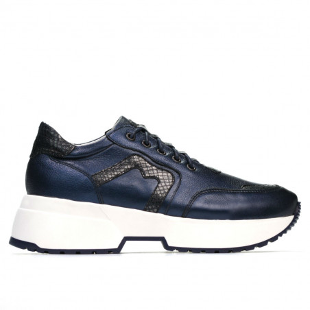 Damesportssko 6019 indigo perlemønskombination