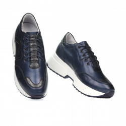 Damesportssko 6019 indigo perlemønskombination