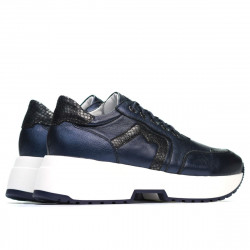 Damesportssko 6019 indigo perlemønskombination