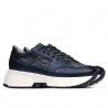 Damesportssko 6019 indigo perlemønskombination